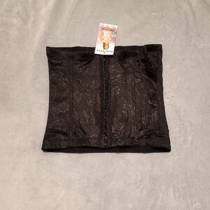Elegante Black Corset Waist Trainer Body Support Size XL NWT